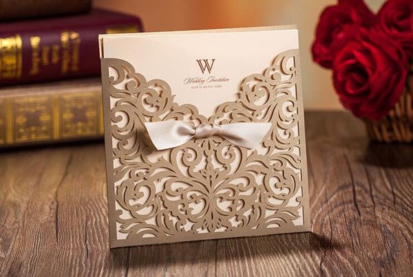 2018 dark gold laser cut heart and flowers wedding invitations cards wedding party custom made, Black
2018 dark gold laser cut heart and flowers wedding invitations cards wedding party custom made, Black