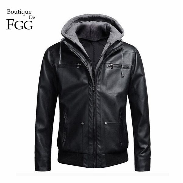wholesale- "european size" hat detachable cotton hooded motorcycle biker men black pu leather jacket and coat slim fur inside jaqu
wholesale- "european size" hat detachable cotton hooded motorcycle biker men black pu leather jacket and coat slim fur inside jaqu