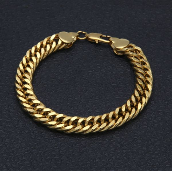 mens hip hop 18k gold plated rock style 10mm width cuban chain link bracelet rap street dance show decorative jewelry whosales, Black
mens hip hop 18k gold plated rock style 10mm width cuban chain link bracelet rap street dance show decorative jewelry whosales, Black