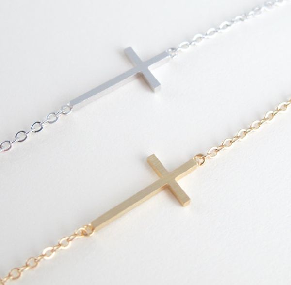 gold silver horizontal sideways cross bracelet simple tiny small religious cross bracelet cool faith christian cross bracelets, Golden;silver
gold silver horizontal sideways cross bracelet simple tiny small religious cross bracelet cool faith christian cross bracelets, Golden;silver