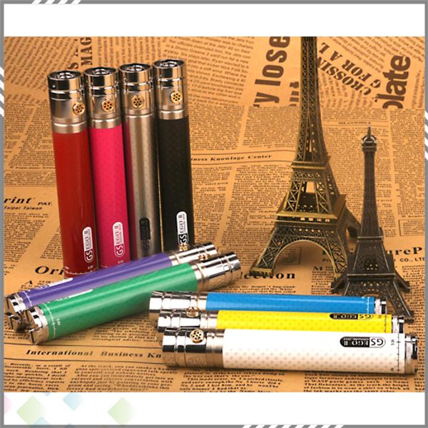 Newest Twist Battery GS EGO II Twist 2200mah Battery 510 Thread With 9 Colors Carbon Fibre Prining 3.3v - 4.8v Variable Voltage Battery
Newest Twist Battery GS EGO II Twist 2200mah Battery 510 Thread With 9 Colors Carbon Fibre Prining 3.3v - 4.8v Variable Voltage Battery