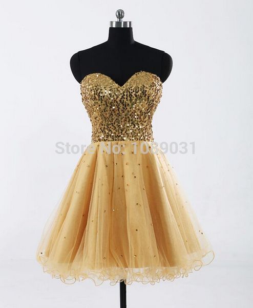 2014 new elegant fashional short dress real sample gold evening party dresses formal dress, Black;red
2014 new elegant fashional short dress real sample gold evening party dresses formal dress, Black;red