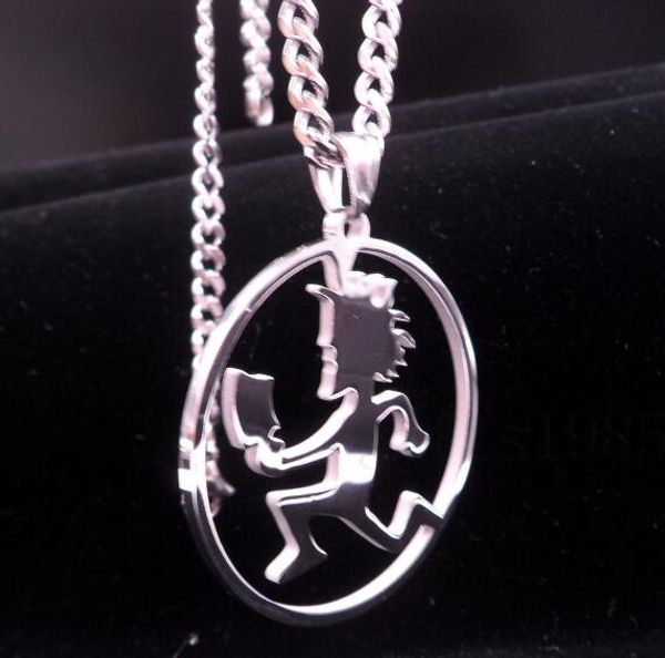 silver icp jewelry punk stainless steel round circle hatchetman juggalette pendant with 5mm 24 inch curb chain necklace
silver icp jewelry punk stainless steel round circle hatchetman juggalette pendant with 5mm 24 inch curb chain necklace