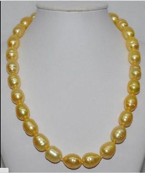huge 18"10-12mm natural south sea genuine golden pearl necklace 14k gold clasp, Silver
huge 18"10-12mm natural south sea genuine golden pearl necklace 14k gold clasp, Silver