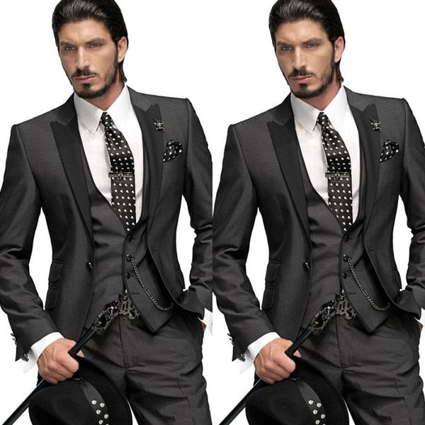 2015 men suit en groom tuxedos formal suits business men wear(jacket+pants+tie+vest) new arrival, Black;gray
2015 men suit en groom tuxedos formal suits business men wear(jacket+pants+tie+vest) new arrival, Black;gray