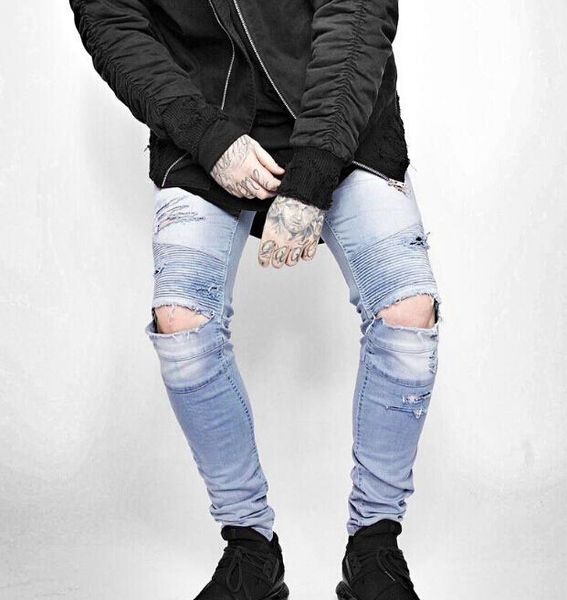 Men's Ripped destroyed Rider Biker Skinny Jeans Motorcycle Slim Fit Washed Moto hole Denim Pants Joggers
Men's Ripped destroyed Rider Biker Skinny Jeans Motorcycle Slim Fit Washed Moto hole Denim Pants Joggers