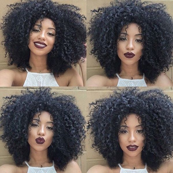 sell 4a,4b,4c brazilian kinky curly clip in human hair extensions full head natural color g-easy clips for african american hair, Black;brown 
sell 4a,4b,4c brazilian kinky curly clip in human hair extensions full head natural color g-easy clips for african american hair, Black;brown