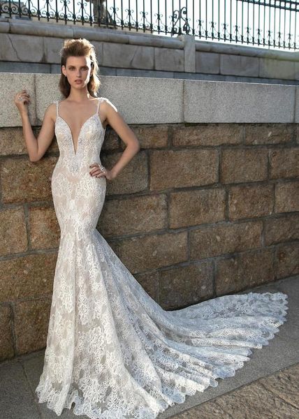 backless pearls full lace mermaid wedding dresses 2016 plunging neckline sweep train bridal gowns arabic wedding gowns 2015 ba1909, White
backless pearls full lace mermaid wedding dresses 2016 plunging neckline sweep train bridal gowns arabic wedding gowns 2015 ba1909, White