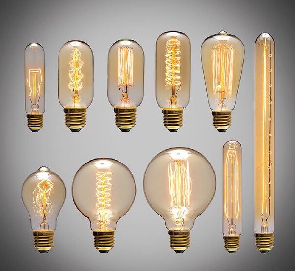 40w Filament Light Bulbs Vintage Retro Industrial Style Edison Lamp E27 Antique Bulbs Fashion Incandescent Lamps 110v 220v