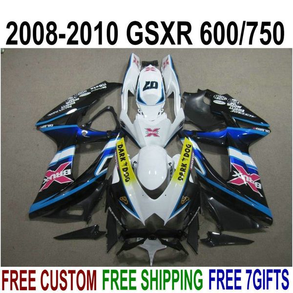 abs full fairing kit for suzuki gsxr750 gsxr600 2008-2010 k8 k9 white black dark dog fairings set gsxr600/750 08 09 10 ks75
abs full fairing kit for suzuki gsxr750 gsxr600 2008-2010 k8 k9 white black dark dog fairings set gsxr600/750 08 09 10 ks75