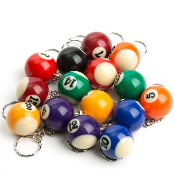 fashion 25mm ball billiards keychain billiards key chain resin key ring creative lovely pendant 16pcs/set dhl d278l, Silver
fashion 25mm ball billiards keychain billiards key chain resin key ring creative lovely pendant 16pcs/set dhl d278l, Silver