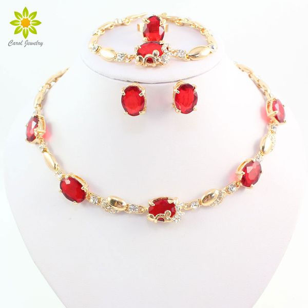 women 18k gold plated jewelry sets new fashion red austria crystal rhinestone wedding accessories dubai necklace set, Slivery;golden
women 18k gold plated jewelry sets new fashion red austria crystal rhinestone wedding accessories dubai necklace set, Slivery;golden