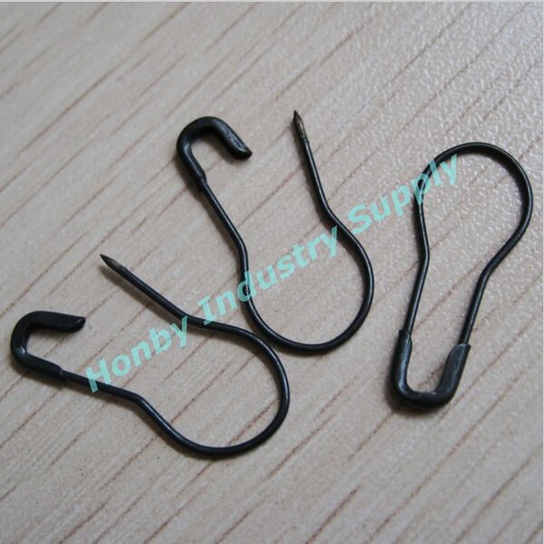 2000 pcs unique pear shape black hang tag safety pin coilless bulb shape safety pin good shape, Silver
2000 pcs unique pear shape black hang tag safety pin coilless bulb shape safety pin good shape, Silver