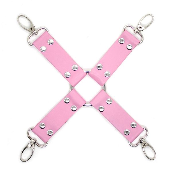 w1021 slave tie hogtie - black/pink/red fetish bondage - leather kinky hog faux aggnh
w1021 slave tie hogtie - black/pink/red fetish bondage - leather kinky hog faux aggnh