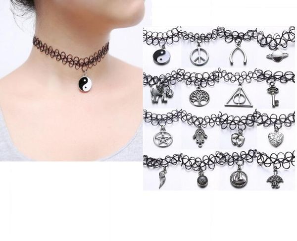 handmade selling vintage stretch tattoo choker necklace gothic punk grunge henna elastic with pendant necklaces, Golden;silver
handmade selling vintage stretch tattoo choker necklace gothic punk grunge henna elastic with pendant necklaces, Golden;silver