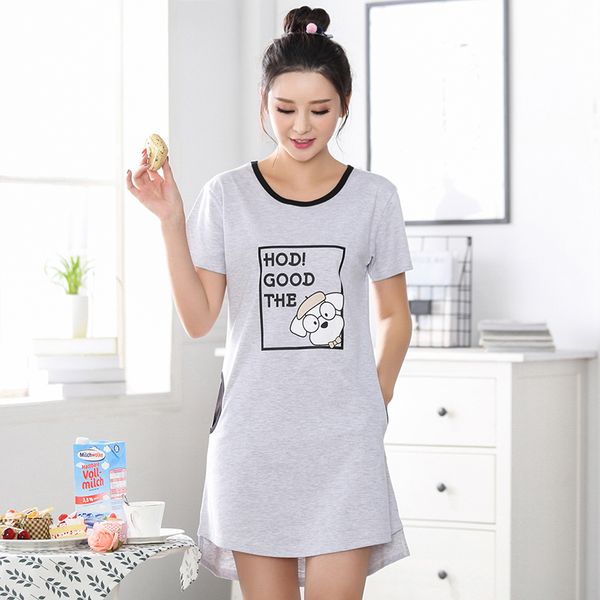wholesale- 2017 new brand summer cotton nightgown women cartoon lovely cute nightdress sleepwear short sleeve casual nightwear sleepshirts, Black;red
wholesale- 2017 new brand summer cotton nightgown women cartoon lovely cute nightdress sleepwear short sleeve casual nightwear sleepshirts, Black;red
