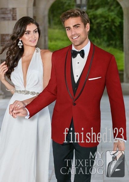 custom made one button red groom tuxedos shawl lapel groomsmen man wedding prom dinner suits (jacket+pants+vest+tie) g5165, Black;gray
custom made one button red groom tuxedos shawl lapel groomsmen man wedding prom dinner suits (jacket+pants+vest+tie) g5165, Black;gray
