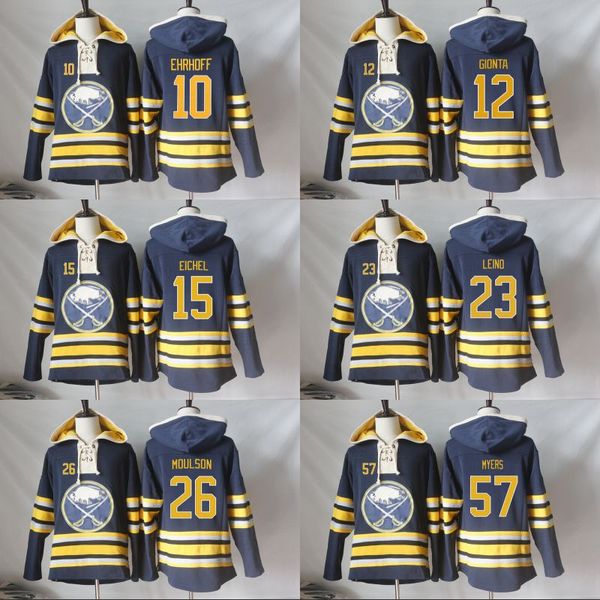 Men Hoodies 15 Jack Eichel 10 Christian Ehrhoff 12 Brian Gionta 23 Ville Leino Buffalo Sabres Hoodies Jerseys Sweatshirts