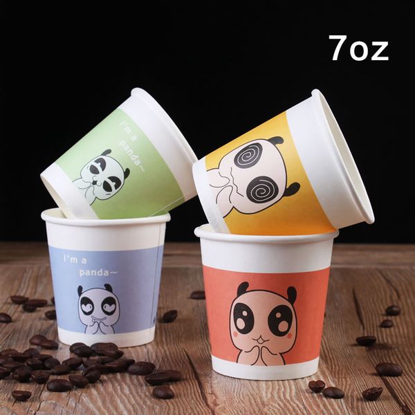 7oz Cartoon Panda Color Paper Coffee Cup Eco Friendly Disposable Paper Milk Tea Party Drink Cup Promotion 100pcs/lot SK812
7oz Cartoon Panda Color Paper Coffee Cup Eco Friendly Disposable Paper Milk Tea Party Drink Cup Promotion 100pcs/lot SK812