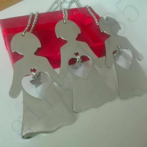 stainless steel necklace pregnant maternal womb angel baby good mother's day gift ship free, Silver
stainless steel necklace pregnant maternal womb angel baby good mother's day gift ship free, Silver