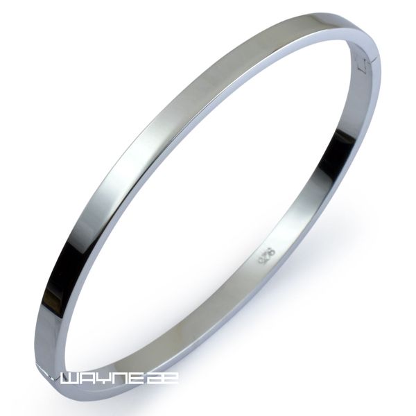 hallmark silver tone 60x 50mm elegant party solid bangel bracelet g133, Black 
hallmark silver tone 60x 50mm elegant party solid bangel bracelet g133, Black