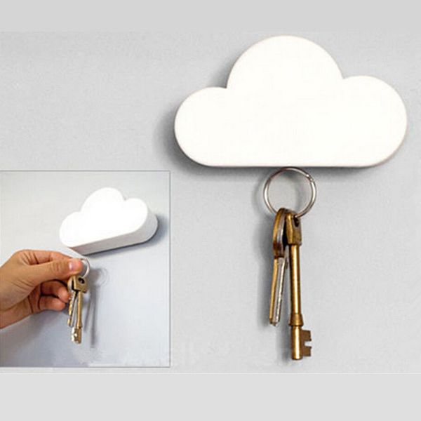 wholesale- fashion creative cloud-shaped wall magnetic keychain white novelty key holder
wholesale- fashion creative cloud-shaped wall magnetic keychain white novelty key holder
