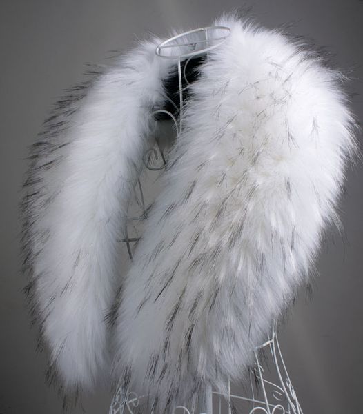 wholesale-2019 autumn and winter womens faux raccoon fur fur scarf big shawl clothing fur collar cape pashina winter scarf 90cm, Blue;gray
wholesale-2019 autumn and winter womens faux raccoon fur fur scarf big shawl clothing fur collar cape pashina winter scarf 90cm, Blue;gray