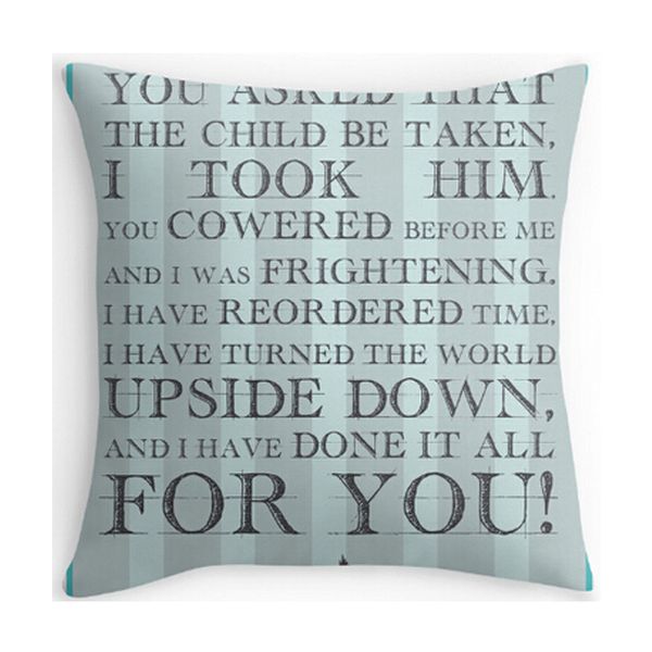 wholesale- pillow case hot selling labyrinth jareth movie quote letters customized zippered covers square pillowslip for home soft double
wholesale- pillow case hot selling labyrinth jareth movie quote letters customized zippered covers square pillowslip for home soft double