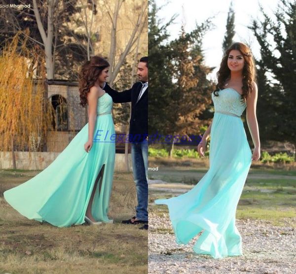 selling 2021 new mint lace chiffon sweetheart empire jewel sash sheath silt side prom dresses evening gown party dresses, Black
selling 2021 new mint lace chiffon sweetheart empire jewel sash sheath silt side prom dresses evening gown party dresses, Black