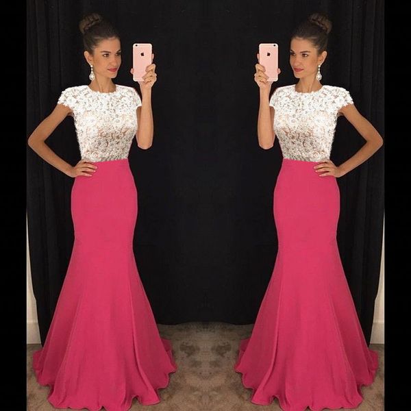 2021 backless lace dress mermaid evening dresses lace white prom dresses, Black;red
2021 backless lace dress mermaid evening dresses lace white prom dresses, Black;red