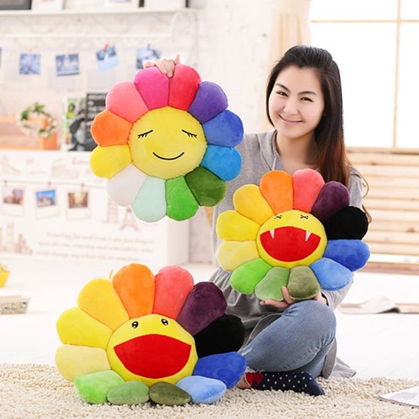 wholesale- 45cm seat cushion colorful rainbow emoticon pillow sun flower doll pillow cushion realistic plush toys children's gifts
wholesale- 45cm seat cushion colorful rainbow emoticon pillow sun flower doll pillow cushion realistic plush toys children's gifts