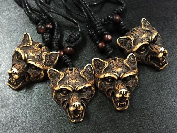 vintage wholesale lot 12 pcs cool yak bone powder carved wolf head pendant necklace choker gift, Silver
vintage wholesale lot 12 pcs cool yak bone powder carved wolf head pendant necklace choker gift, Silver