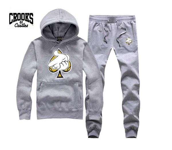 0211 s-5xl crooks and castles set autumn spring new designer crewneck sprotswear mens hoodies hip hop tracksuits, Gray
0211 s-5xl crooks and castles set autumn spring new designer crewneck sprotswear mens hoodies hip hop tracksuits, Gray