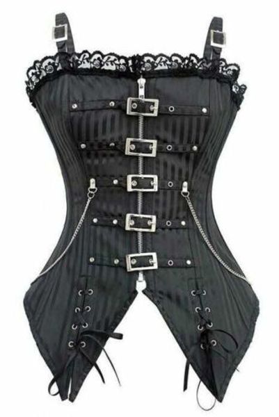 wholesale-goth black striped vampire corset bustiers punk cos stage costume steampunk corsets, Black;white
wholesale-goth black striped vampire corset bustiers punk cos stage costume steampunk corsets, Black;white