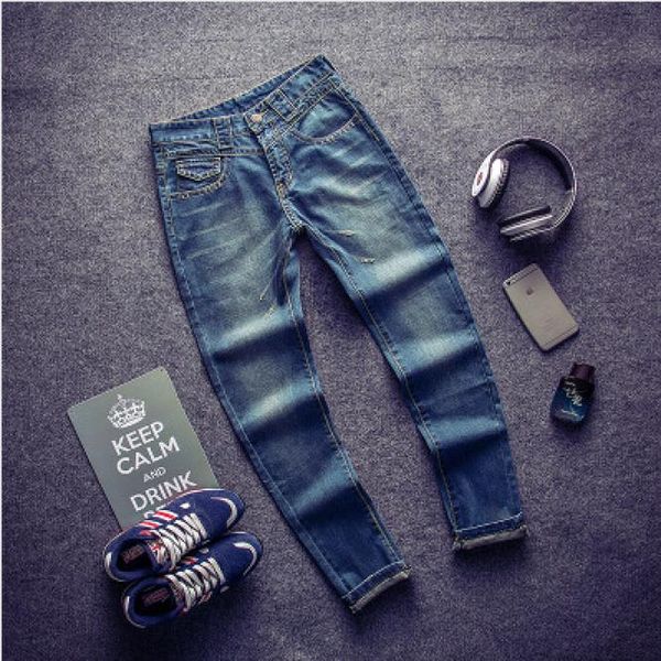 wholesale- new joggers brand jeans men straight jeans casual mens jeans male pants elastic cotton casual men jeans trousers, Blue
wholesale- new joggers brand jeans men straight jeans casual mens jeans male pants elastic cotton casual men jeans trousers, Blue