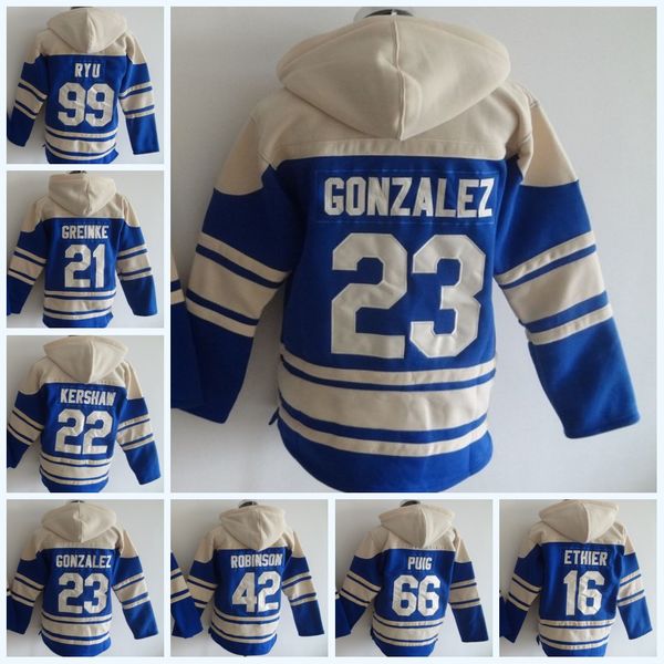 Mens 22 Clayton Kershaw 16 Andre Ethier 21 Zack Greinke 23 Adrian Gonzalez 42 Jackie Robinson 66 Yasiel Puig Hooded Sweater Baseball Jersey
Mens 22 Clayton Kershaw 16 Andre Ethier 21 Zack Greinke 23 Adrian Gonzalez 42 Jackie Robinson 66 Yasiel Puig Hooded Sweater Baseball Jersey