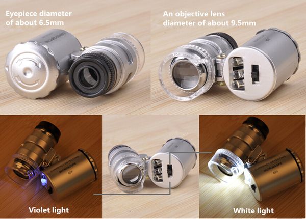 оборудование для идентификации карманный микроскоп 60x увеличительное стекло со светодиодным уф-детектором денег мини-микроскоп 9882
оборудование для идентификации карманный микроскоп 60x увеличительное стекло со светодиодным уф-детектором денег мини-микроскоп 9882