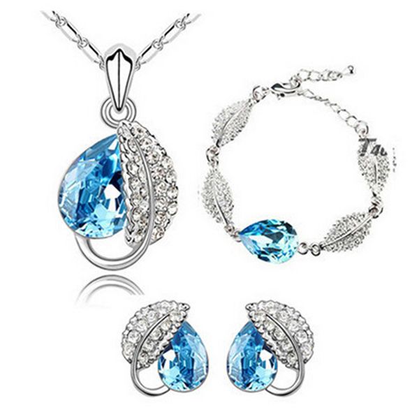 austria crystal necklace earrings bracelets sets acacia leaves jewelry sets full rhinestone bridesmaid jewelry sets 4172, Black
austria crystal necklace earrings bracelets sets acacia leaves jewelry sets full rhinestone bridesmaid jewelry sets 4172, Black