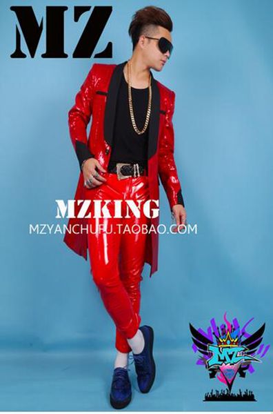 a male singer han edition fashionable nightclub, europe and the united states runway looks red costumes running model. s - 6 xl, Black;red
a male singer han edition fashionable nightclub, europe and the united states runway looks red costumes running model. s - 6 xl, Black;red