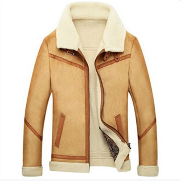 fall-2015 new men suede leather jackets winter fur coats size m-4xl vintage camel / coffee man wool outerwear warm fleece lining, Black
fall-2015 new men suede leather jackets winter fur coats size m-4xl vintage camel / coffee man wool outerwear warm fleece lining, Black