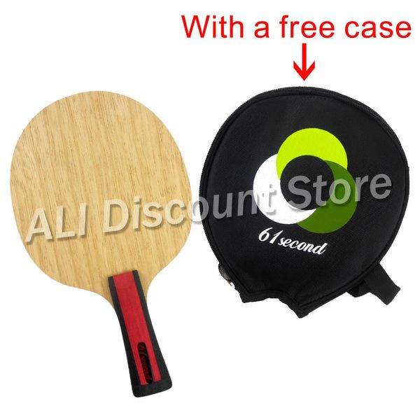 

wholesale- 61second 3004 wooden table tennis blade shakehand fl with a small case