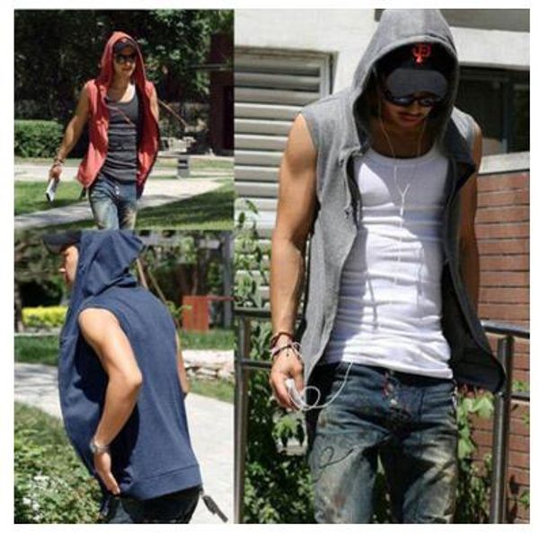 new 2020 mens vest slim fit basic hooded jacket sleeveless vest waistcoat zipper hoodies sweatshirt 4 colors, Black;white
new 2020 mens vest slim fit basic hooded jacket sleeveless vest waistcoat zipper hoodies sweatshirt 4 colors, Black;white