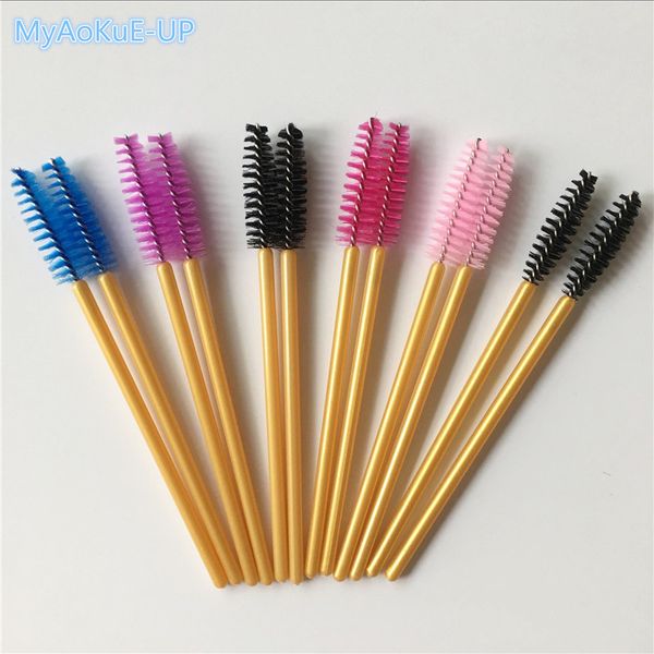 mix different colors golden handel eyelash brushes 1000 pcs/lot mascara wands applicator spoolers brush disposable makeup tools
mix different colors golden handel eyelash brushes 1000 pcs/lot mascara wands applicator spoolers brush disposable makeup tools