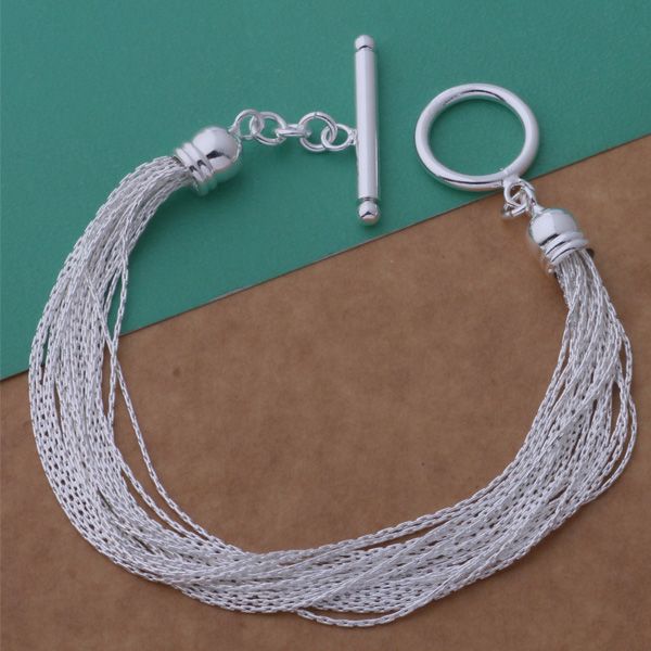 with tracking number sale 925 silver bracelet multi-line bracelet silver jewelry 10pcs/lot 1576, Black
with tracking number sale 925 silver bracelet multi-line bracelet silver jewelry 10pcs/lot 1576, Black