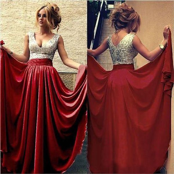 sell silver sequined burgundy chiffon long prom dresses evening gowns for women in stock, Red
sell silver sequined burgundy chiffon long prom dresses evening gowns for women in stock, Red