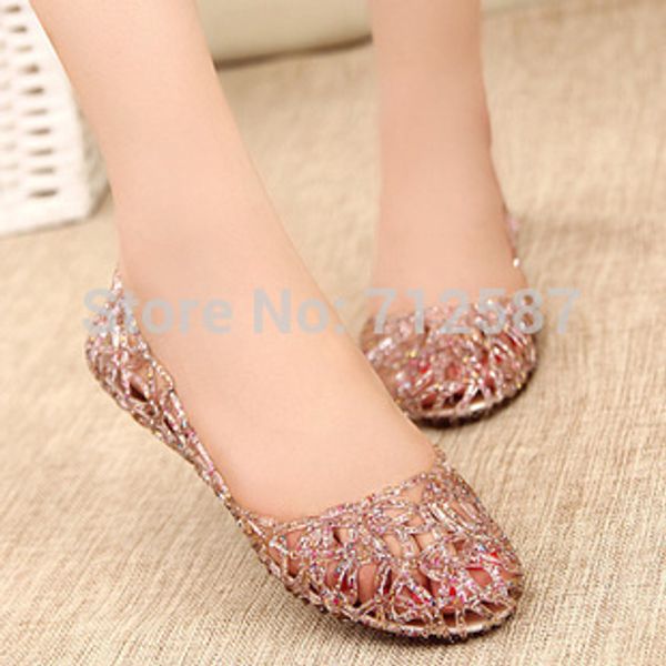 Supernova Sales New 2016 Fashion summer breathable women shoes jelly sandals nest mesh flats for women# 5699