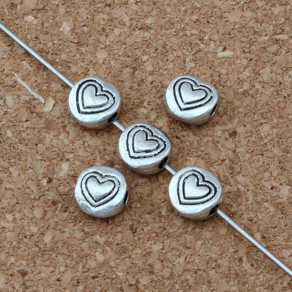 mic 500pcs antique silver alloy round heart pattern spacer beads 6x 6.5mm diy jewelry d36, Bronze;silver
mic 500pcs antique silver alloy round heart pattern spacer beads 6x 6.5mm diy jewelry d36, Bronze;silver