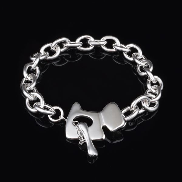 with tracking number sale 925 silver bracelet pure silver dog tag bracelet silver jewelry 20pcs/lot 1567, Black
with tracking number sale 925 silver bracelet pure silver dog tag bracelet silver jewelry 20pcs/lot 1567, Black
