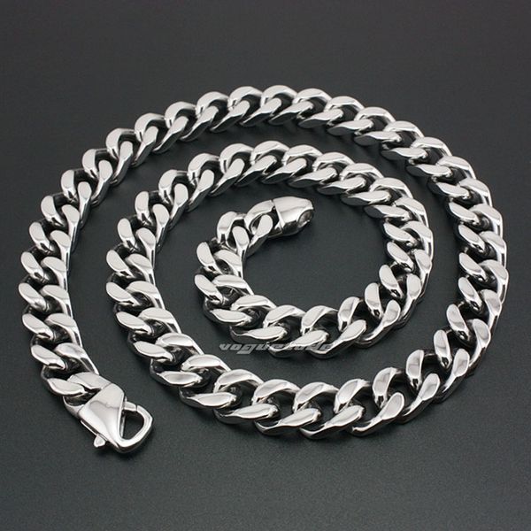 solid 316l stainless steel mens biker necklace diamond cuban curb chain 5m002, Silver
solid 316l stainless steel mens biker necklace diamond cuban curb chain 5m002, Silver