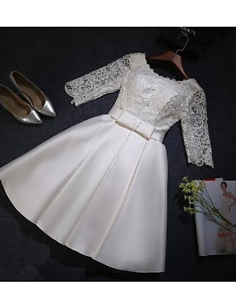 2016 new simple pupolar ping ruby / pearl pink / ivory a-line scoop half sleeves knee-length satin/lace bridesmaid dress 121, White;pink
2016 new simple pupolar ping ruby / pearl pink / ivory a-line scoop half sleeves knee-length satin/lace bridesmaid dress 121, White;pink